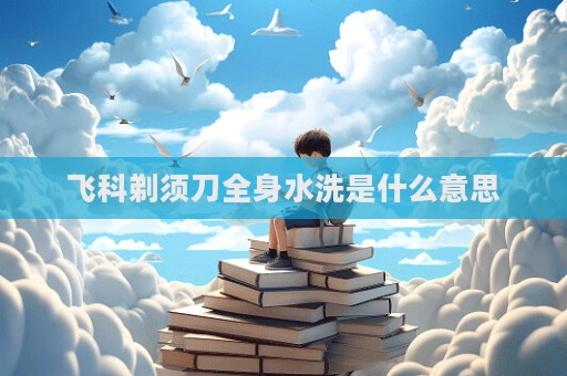 飞科剃须刀全身水洗是什么意思  第1张