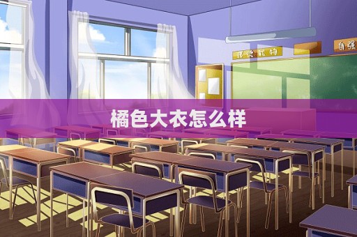 橘色大衣怎么样  第1张
