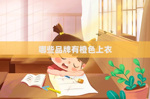 哪些品牌有橙色上衣