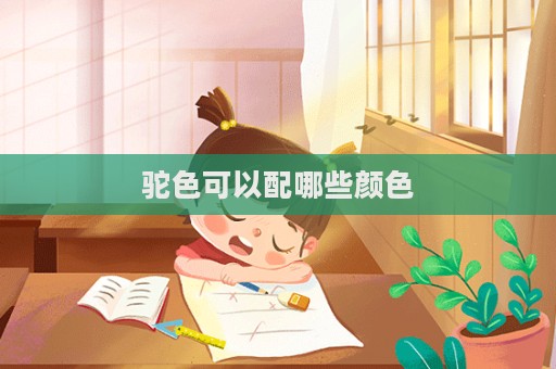 驼色可以配哪些颜色
